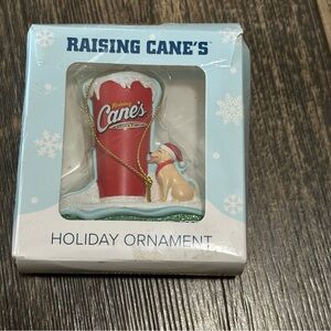Raising Canes Happy Holidays Christmas tree ornament 2025 crew member